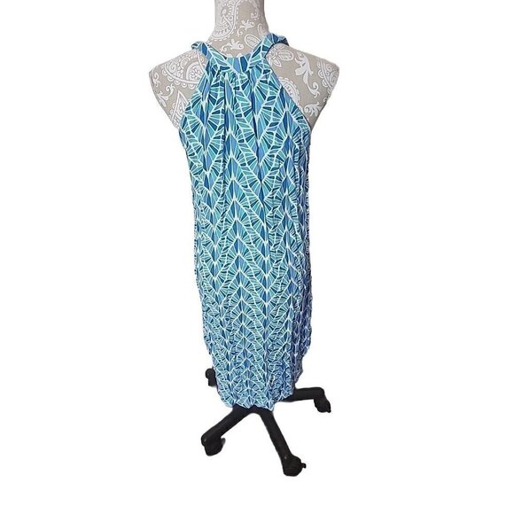 Escapada Halter Sleeveless Alice White Sapphire Kauai Dress Medium - Picture 5 of 9